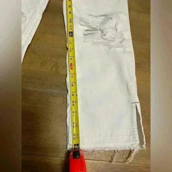 Free people distressed white jeans - Picture 11 of 12